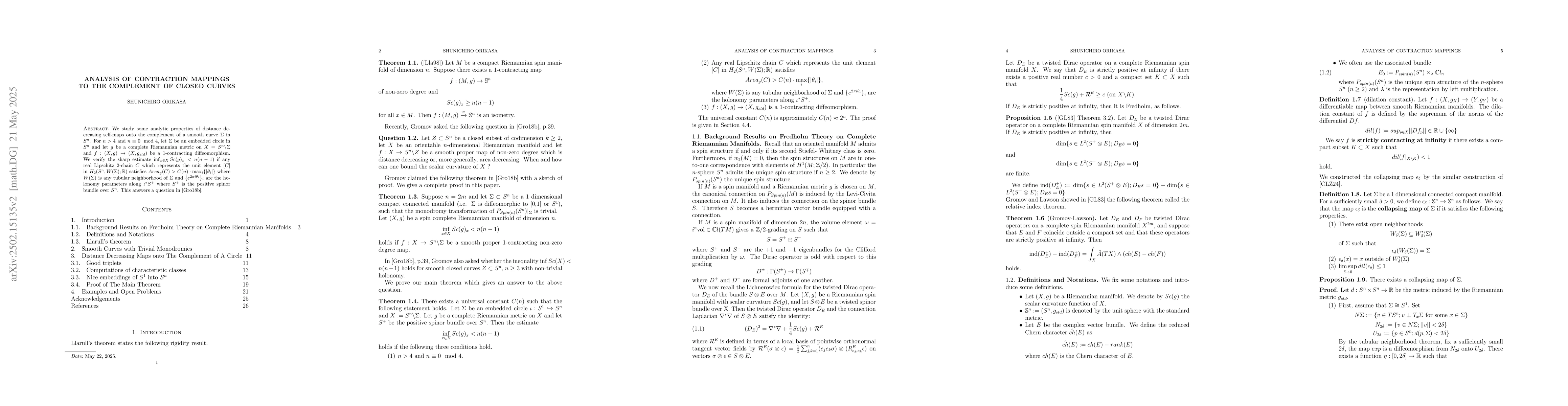 Thumbnail for Analysis of Contraction Mappings to The Complement of Closed Curves