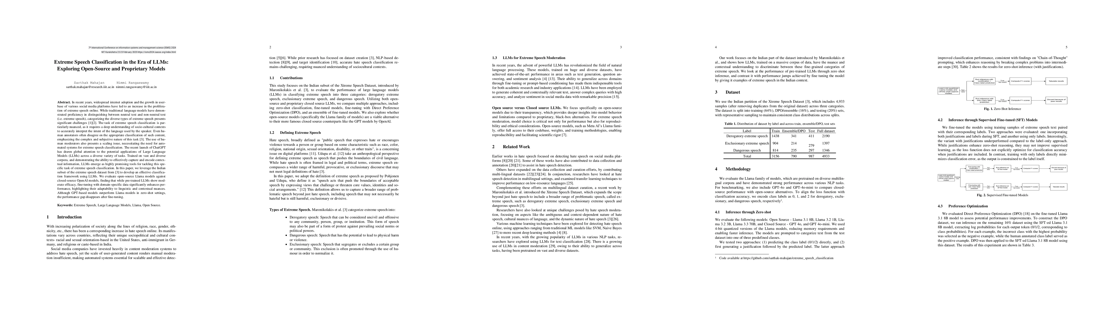 Thumbnail for Extreme Speech Classification in the Era of LLMs: Exploring Open-Source
  and Proprietary Models