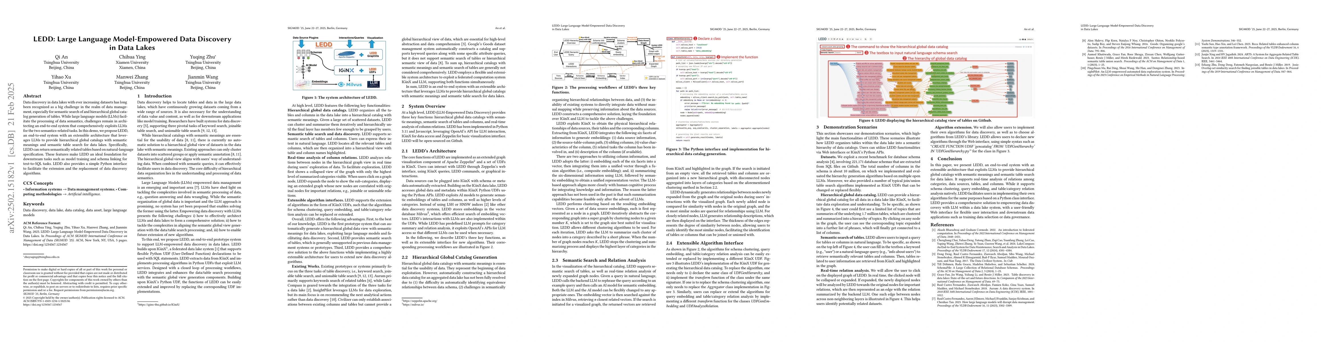 Thumbnail for LEDD: Large Language Model-Empowered Data Discovery in Data Lakes
