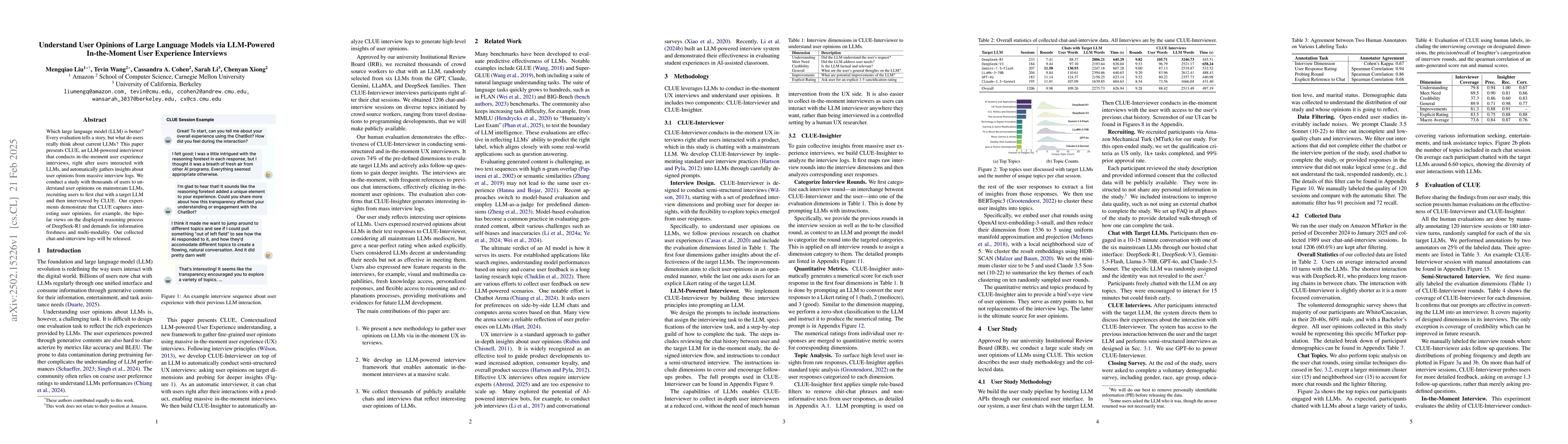 Thumbnail for Understand User Opinions of Large Language Models via LLM-Powered
  In-the-Moment User Experience Interviews