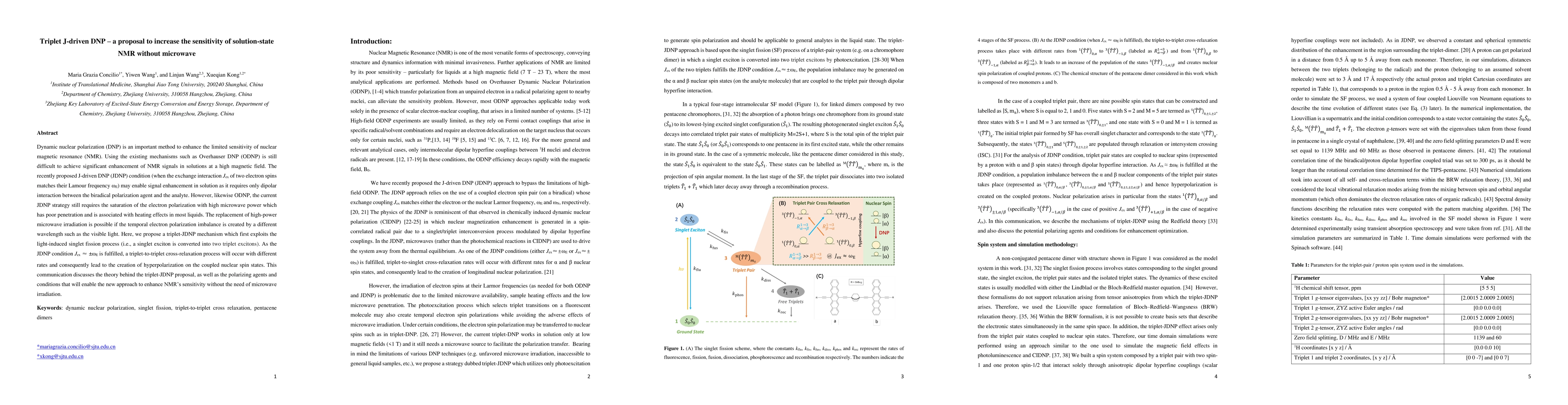 Thumbnail for Triplet J-driven DNP, a proposal to increase the sensitivity of
  solution-state NMR without microwave