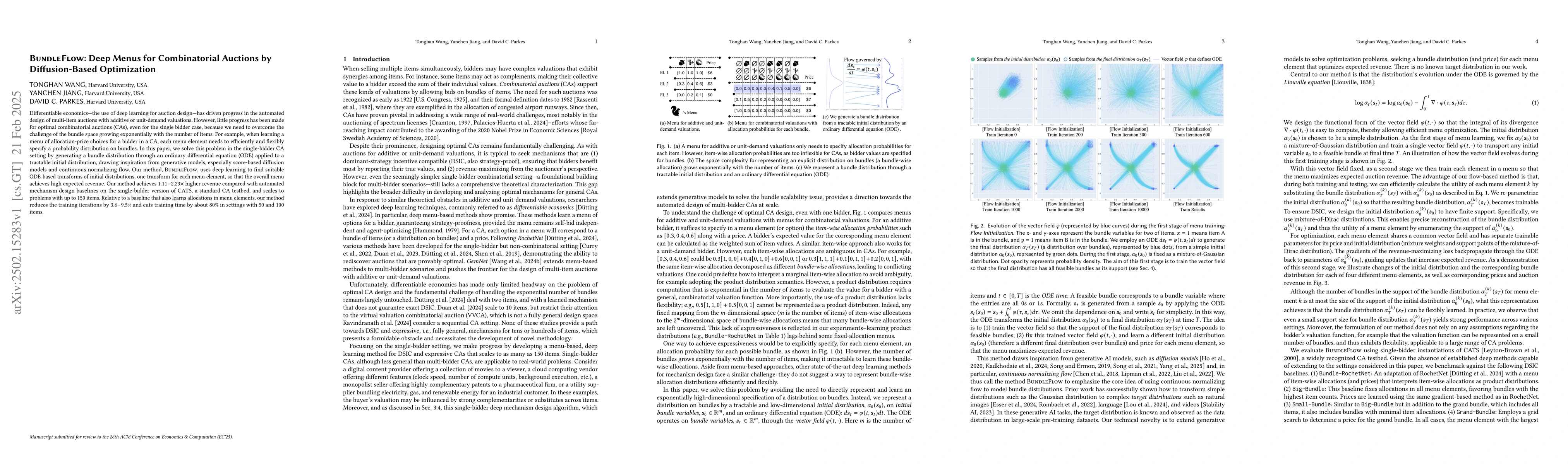 Thumbnail for BundleFlow: Deep Menus for Combinatorial Auctions by Diffusion-Based
  Optimization