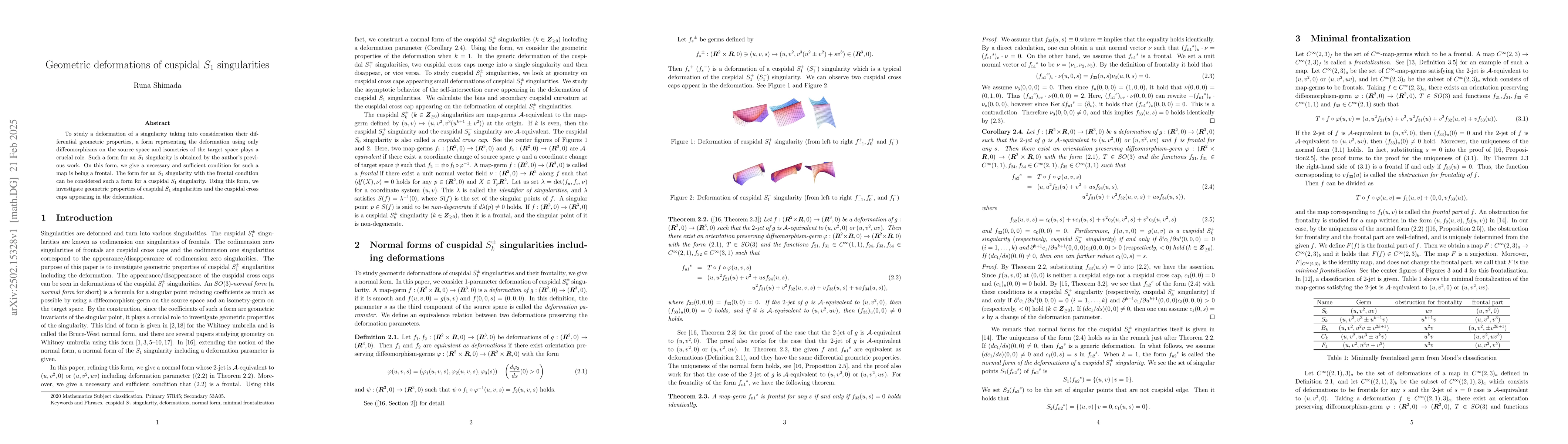 Thumbnail for Geometric deformations of cuspidal $S_1$ singularities