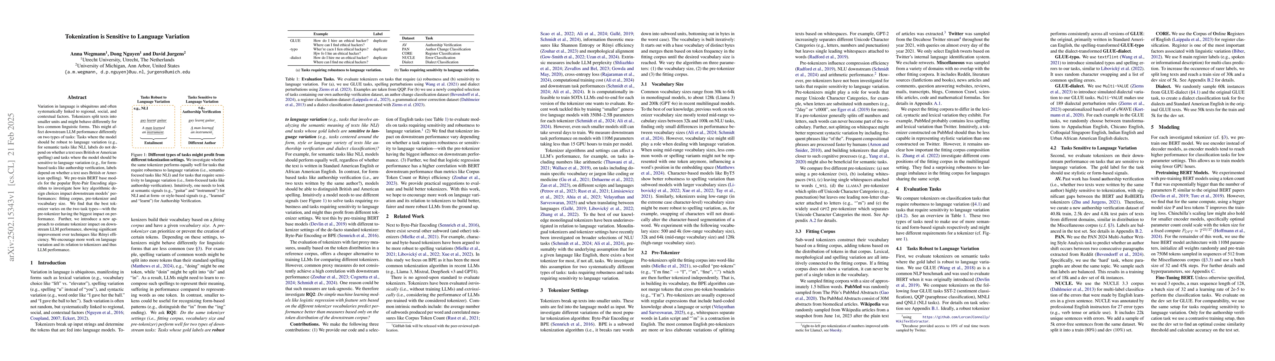 Thumbnail for Tokenization is Sensitive to Language Variation