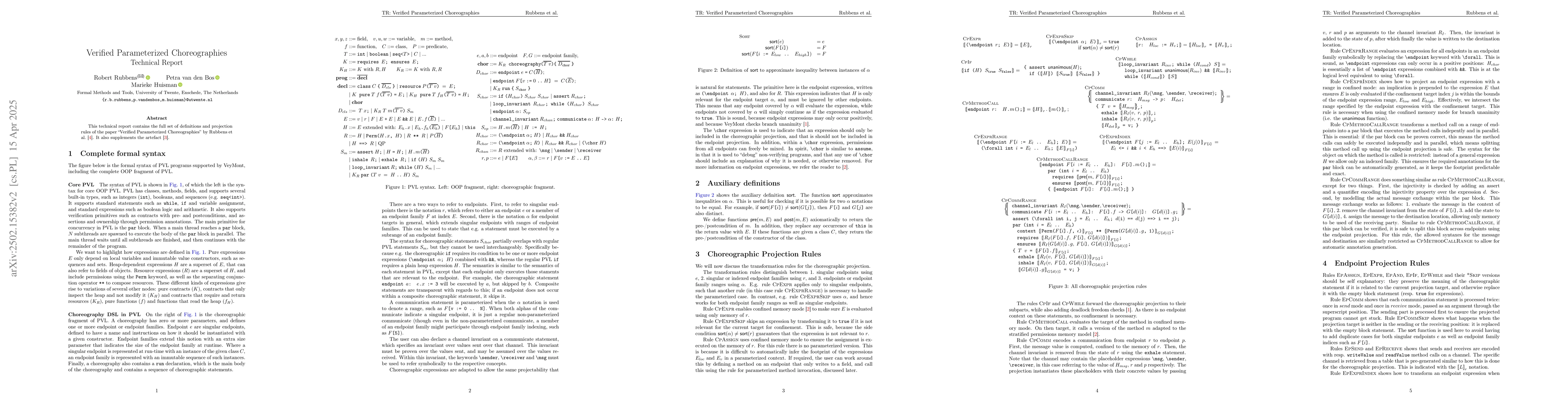 Thumbnail for Verified Parameterized Choreographies Technical Report
