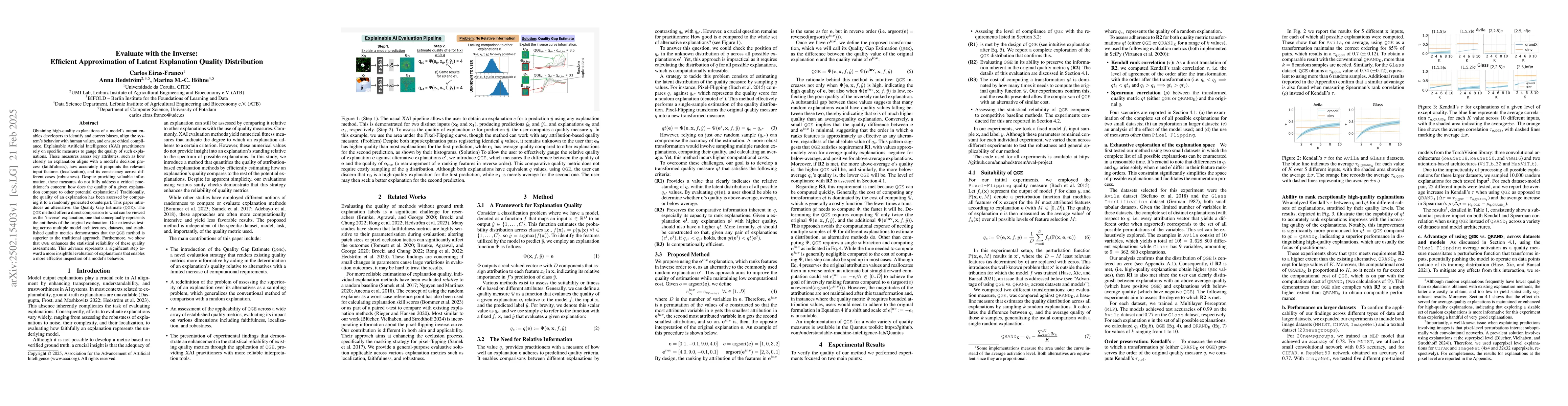Thumbnail for Evaluate with the Inverse: Efficient Approximation of Latent Explanation
  Quality Distribution