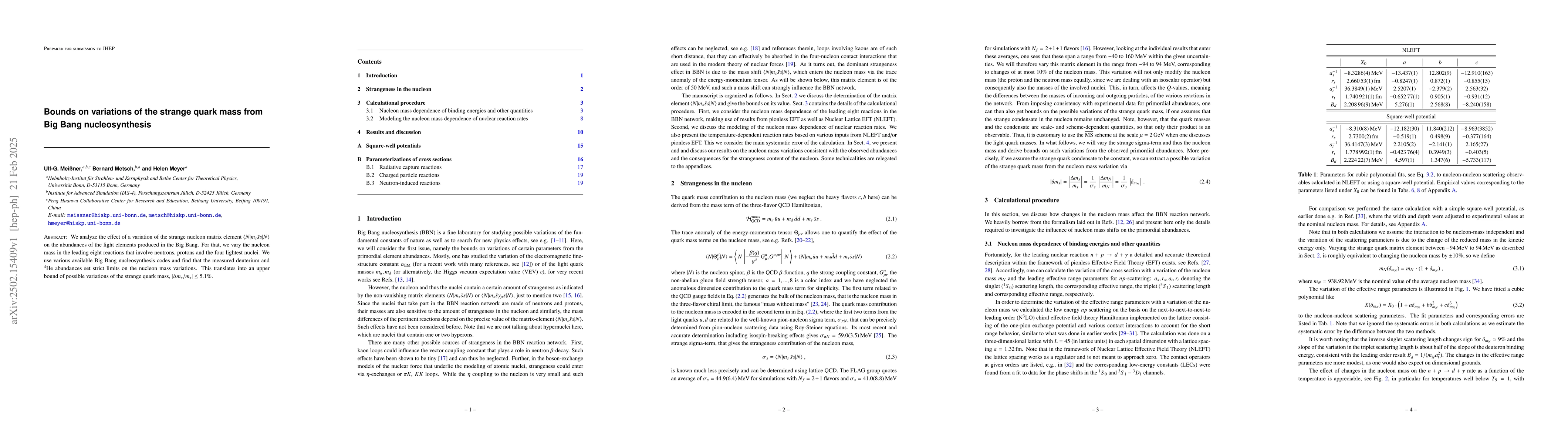Thumbnail for Bounds on variations of the strange quark mass from Big Bang
  nucleosynthesis