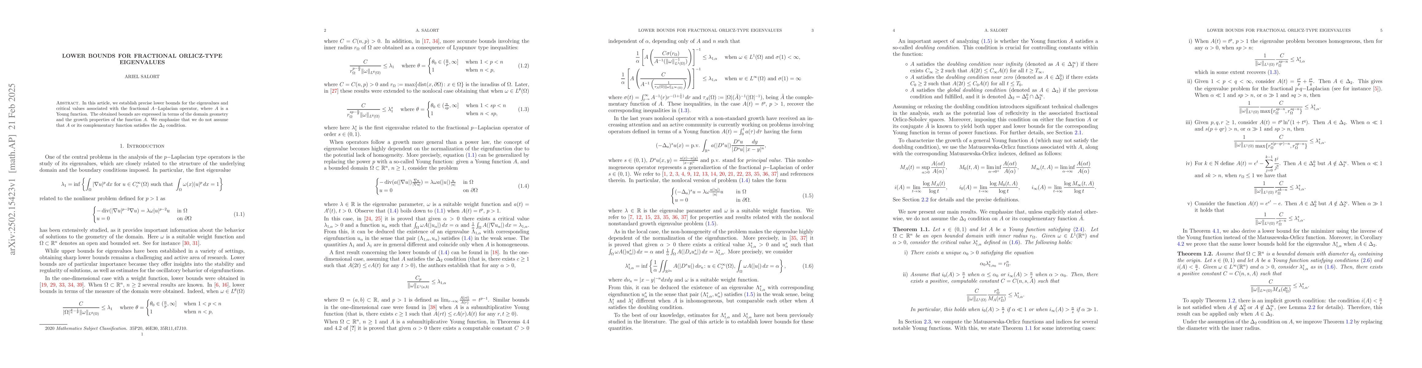 Thumbnail for Lower bounds for fractional Orlicz-type eigenvalues