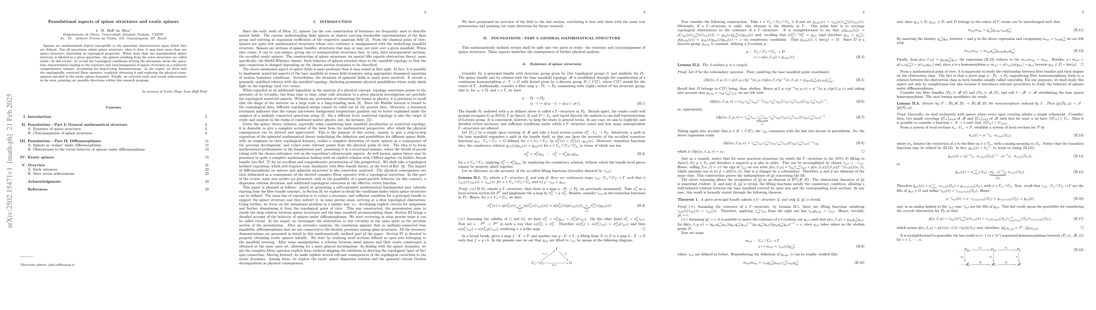 Thumbnail for Foundational aspects of spinor structures and exotic spinors