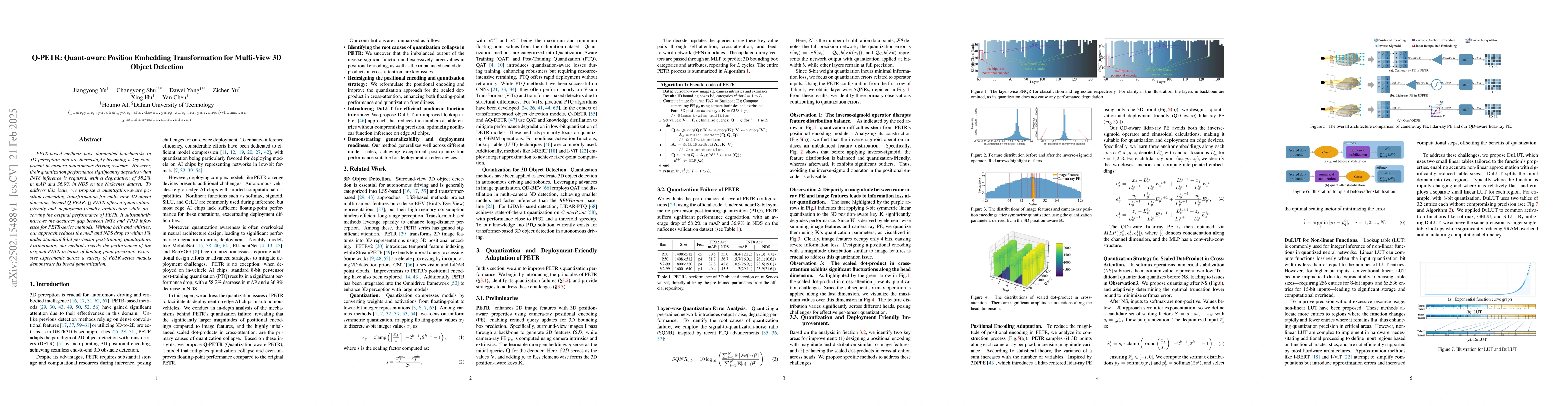 Thumbnail for Q-PETR: Quant-aware Position Embedding Transformation for Multi-View 3D
  Object Detection