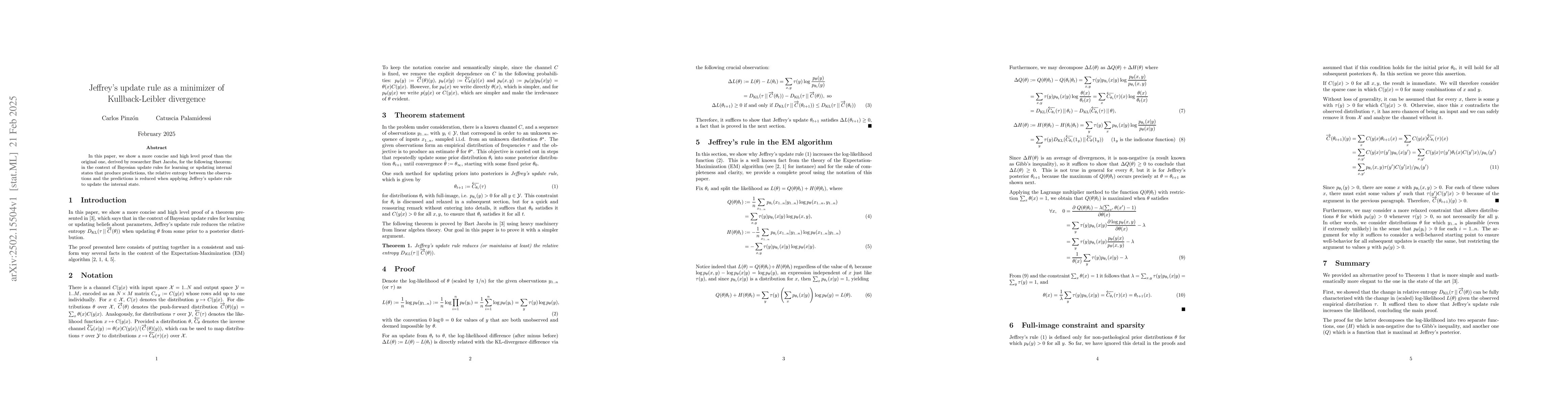 Thumbnail for Jeffrey's update rule as a minimizer of Kullback-Leibler divergence