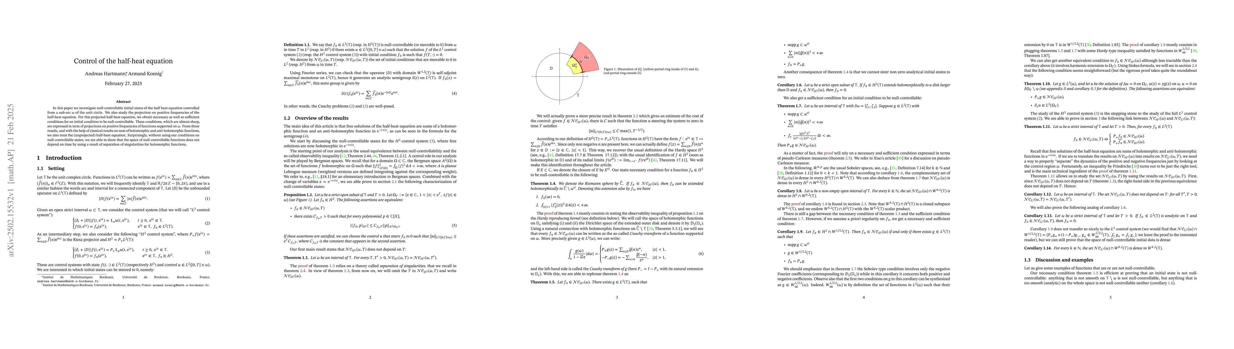 Thumbnail for Control of the half-heat equation