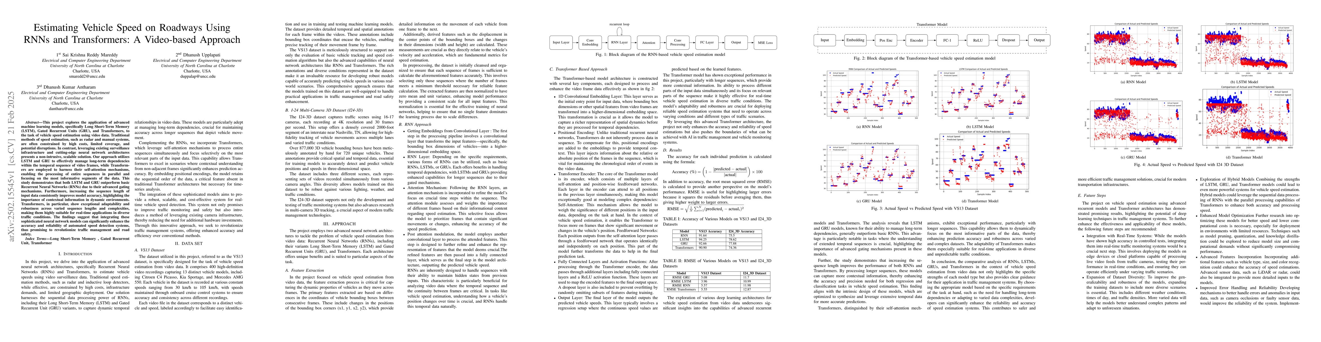 Thumbnail for Estimating Vehicle Speed on Roadways Using RNNs and Transformers: A
  Video-based Approach