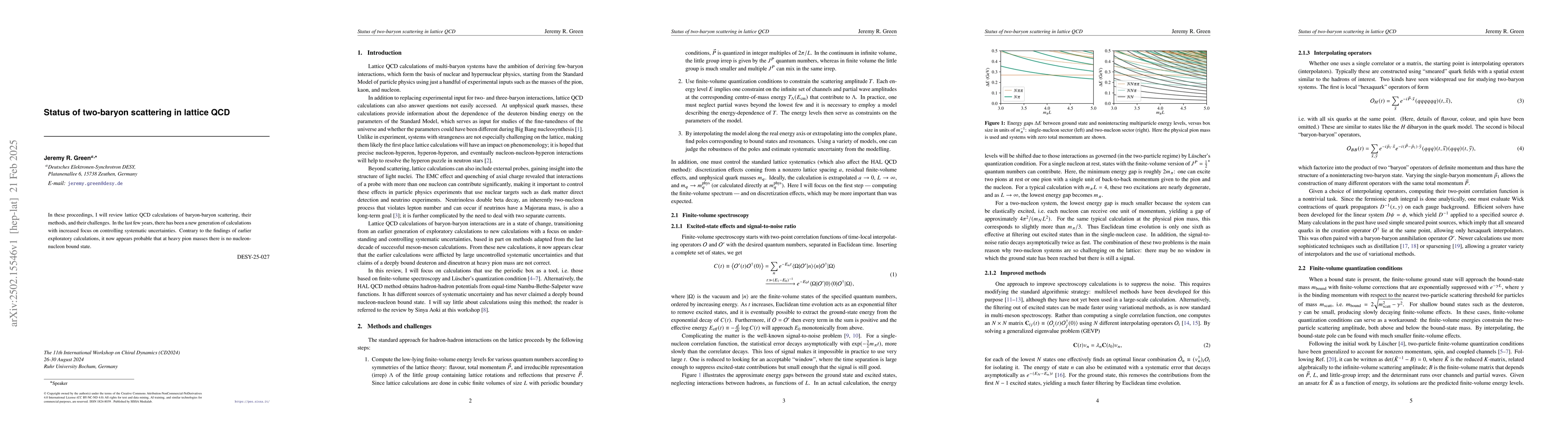 Thumbnail for Status of two-baryon scattering in lattice QCD