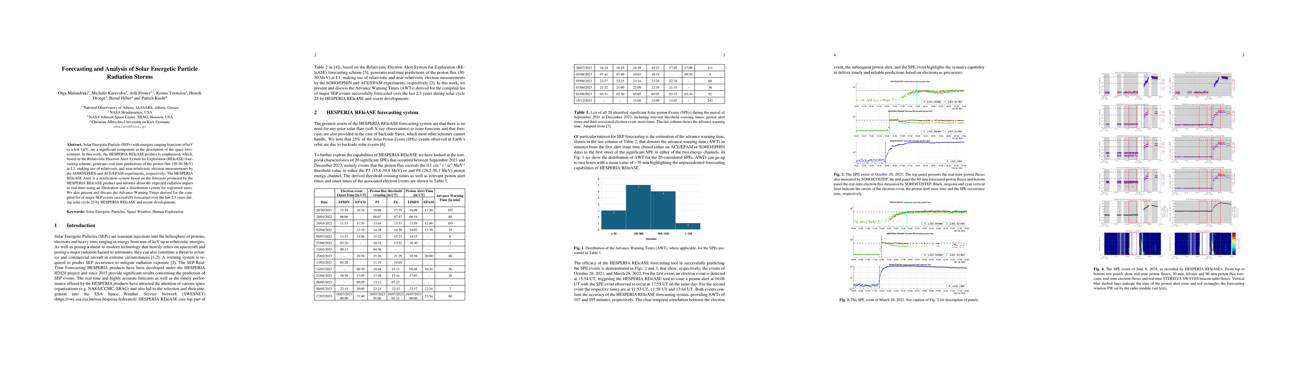 Thumbnail for Forecasting and Analysis of Solar Energetic Particle Radiation Storms