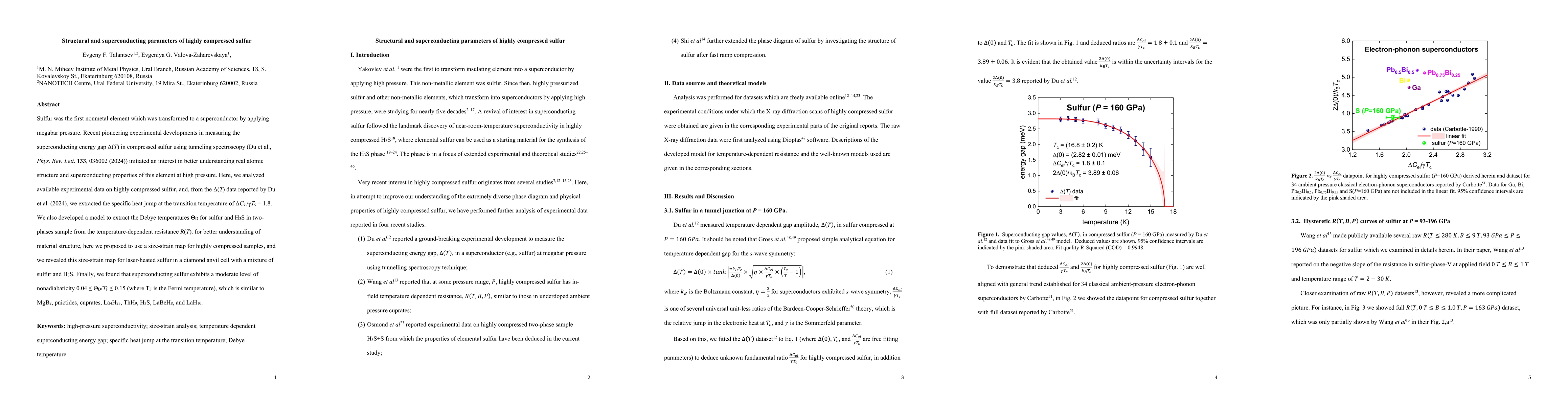 Thumbnail for Structural and superconducting parameters of highly compressed sulfur
