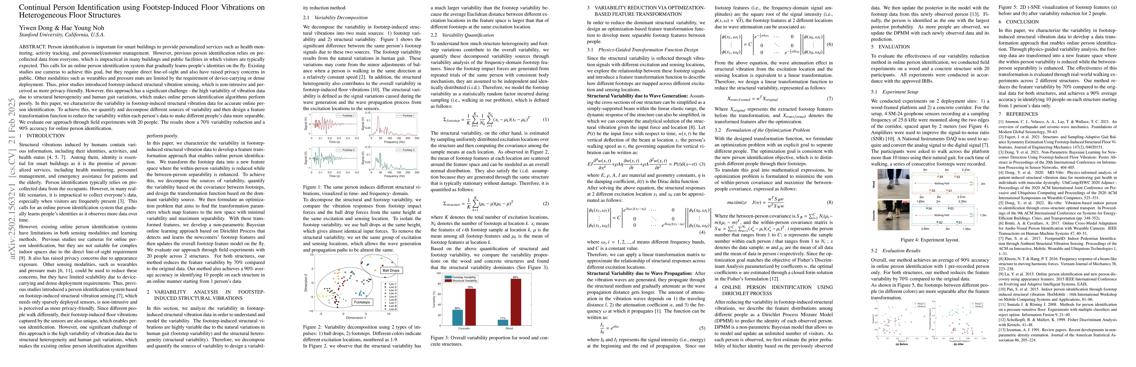 Thumbnail for Continual Person Identification using Footstep-Induced Floor Vibrations
  on Heterogeneous Floor Structures