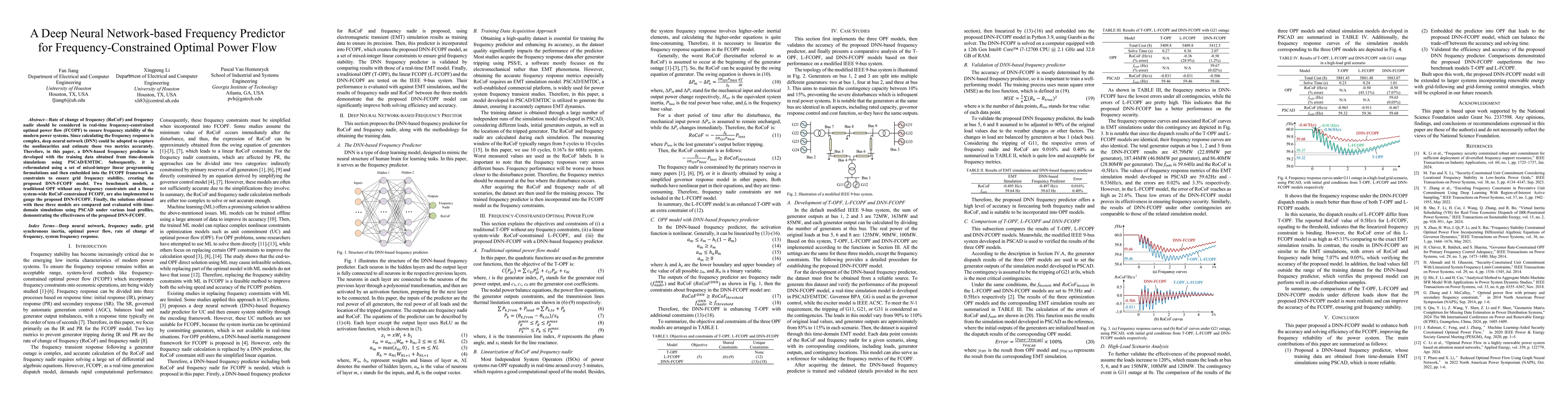 Thumbnail for A Deep Neural Network-based Frequency Predictor for
  Frequency-Constrained Optimal Power Flow