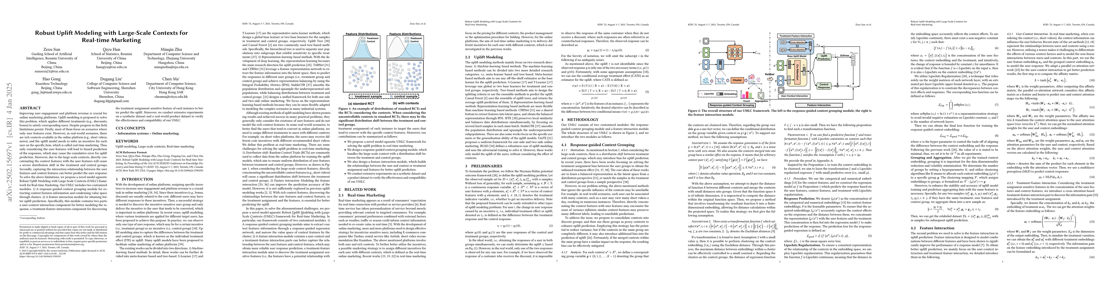 Thumbnail for Robust Uplift Modeling with Large-Scale Contexts for Real-time Marketing