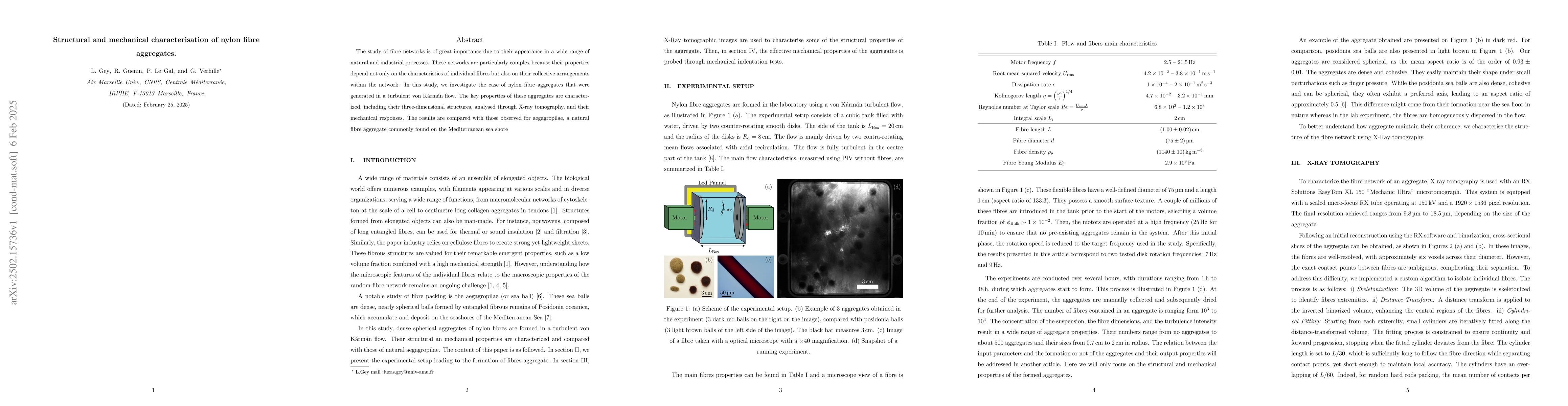 Thumbnail for Structural and mechanical characterisation of nylon fibre aggregates