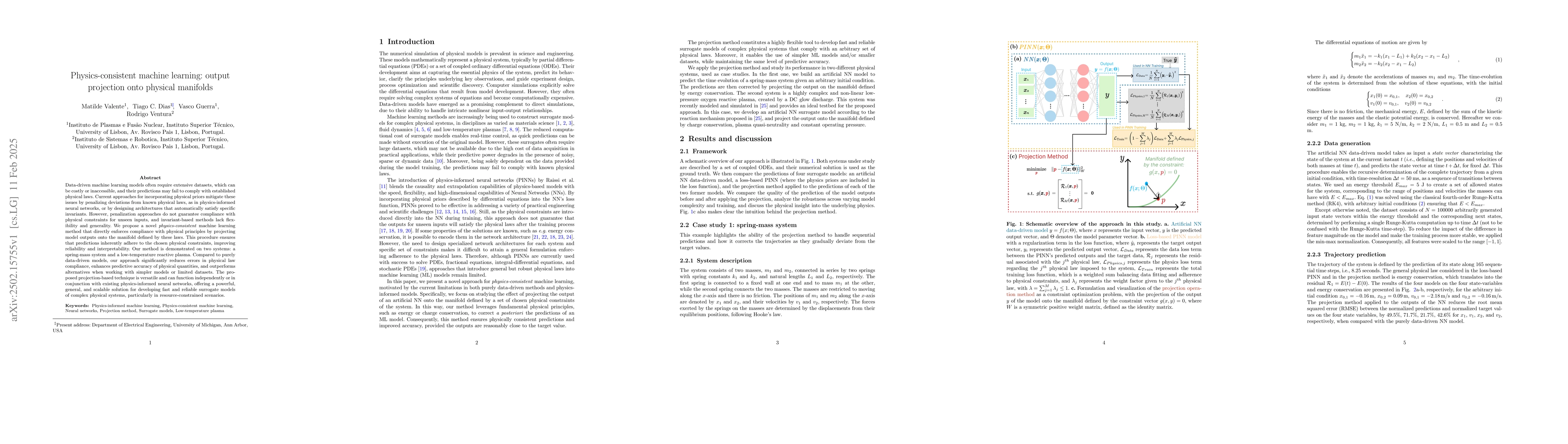 Thumbnail for Physics-consistent machine learning: output projection onto physical
  manifolds