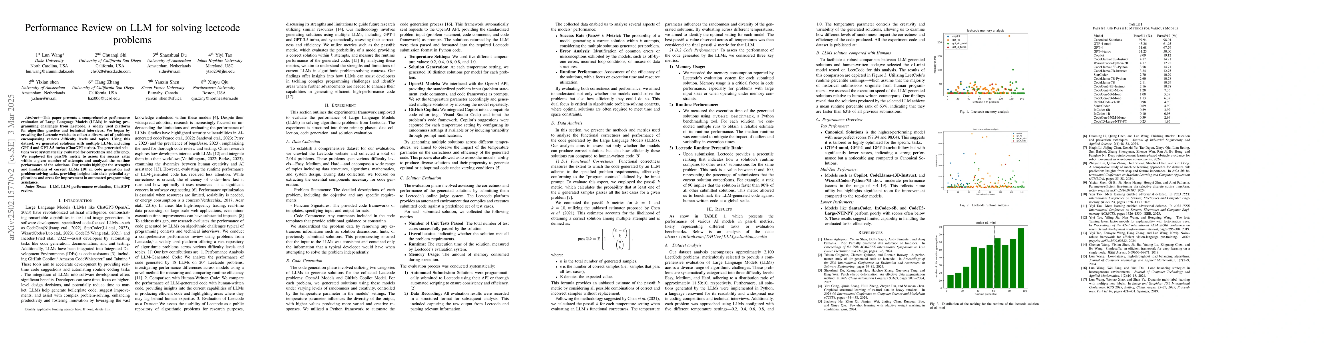 Thumbnail for Performance Review on LLM for solving leetcode problems