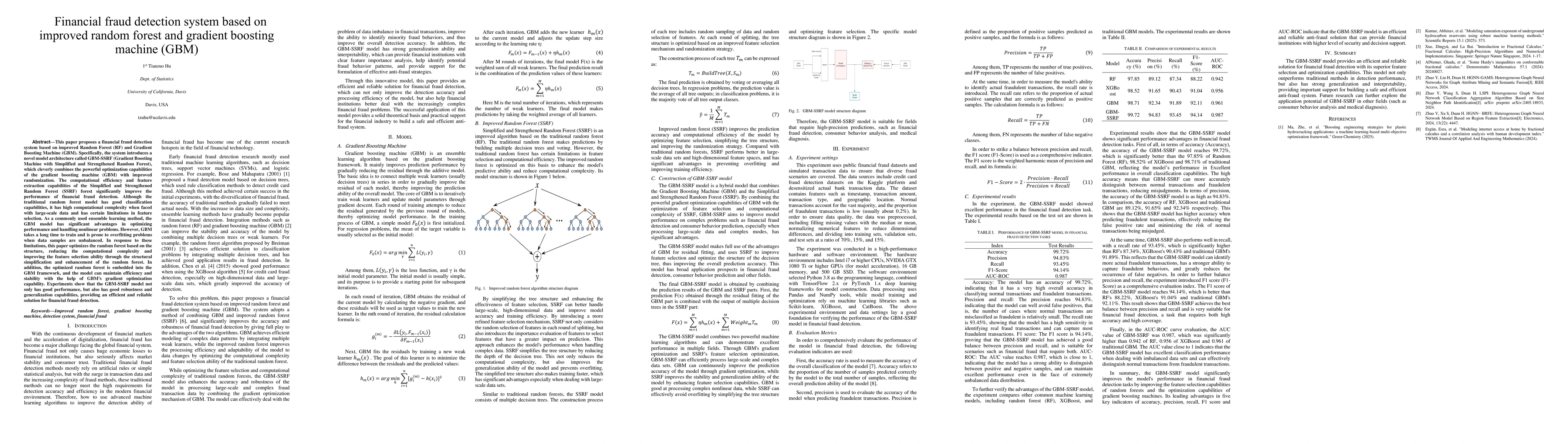 Thumbnail for Financial fraud detection system based on improved random forest and
  gradient boosting machine (GBM)