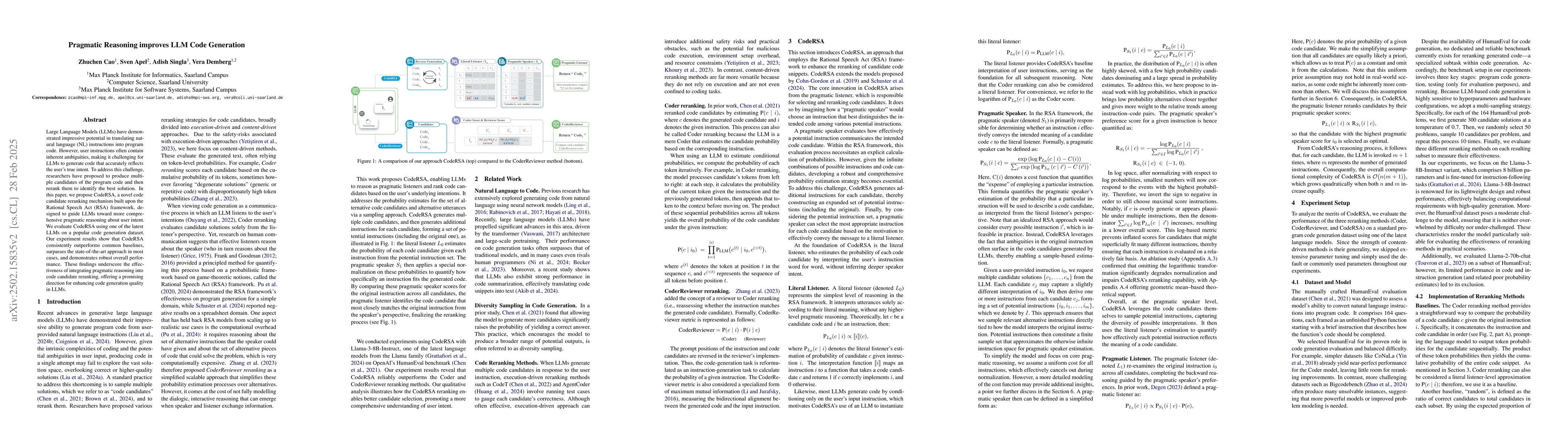 Thumbnail for Pragmatic Reasoning improves LLM Code Generation