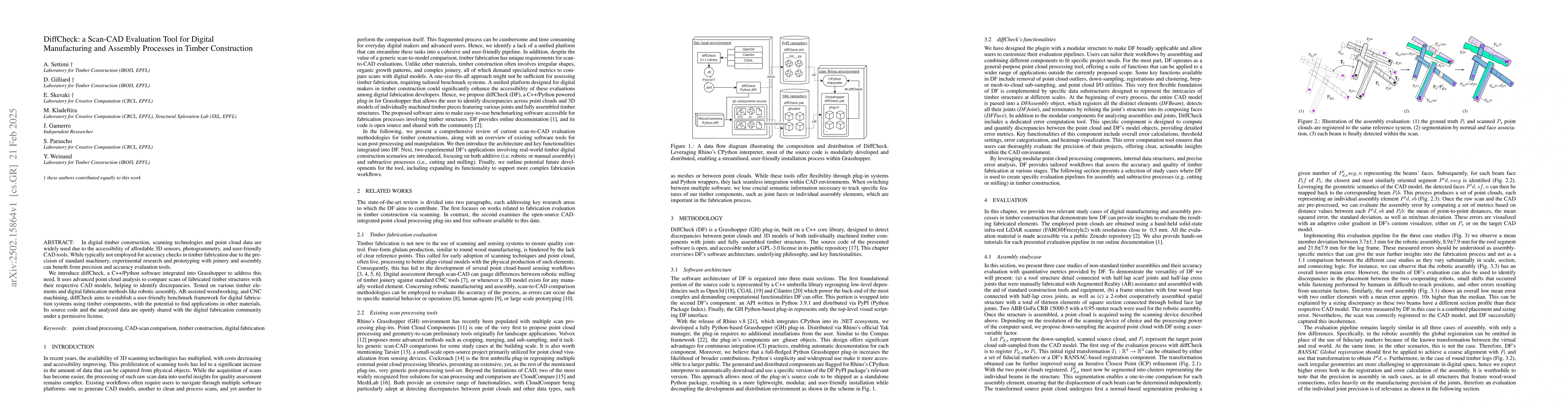 Thumbnail for DiffCheck: a Scan-CAD Evaluation Tool for Digital Manufacturing and
  Assembly Processes in Timber Construction