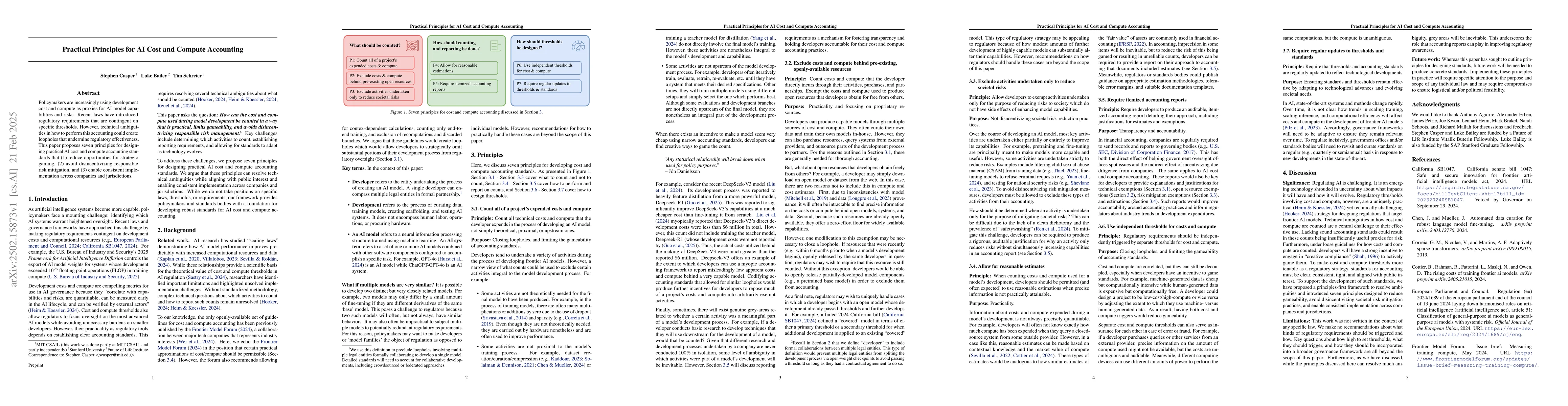 Thumbnail for Practical Principles for AI Cost and Compute Accounting