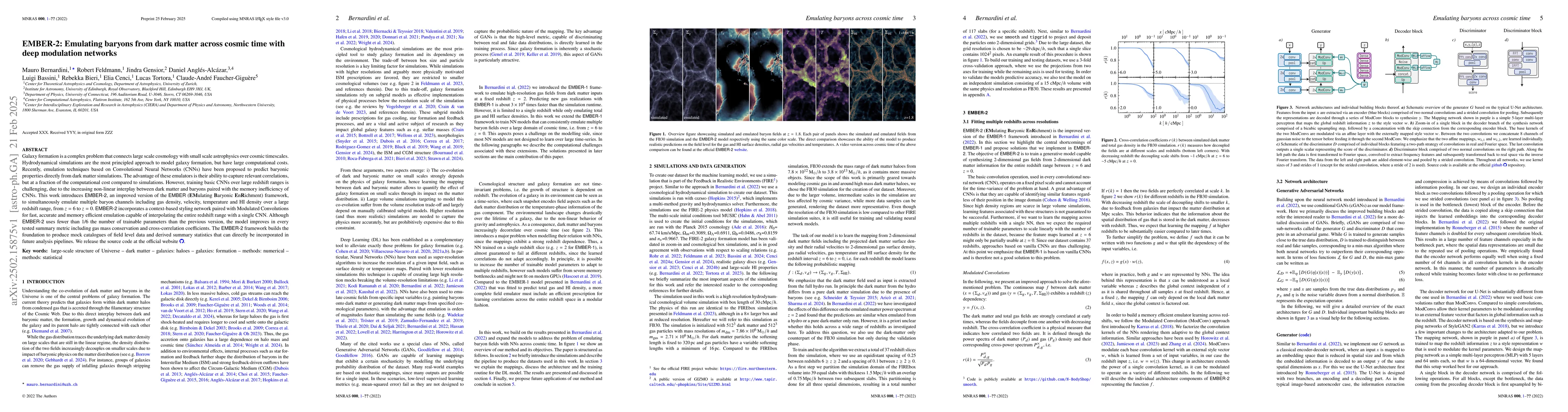Thumbnail for EMBER-2: Emulating baryons from dark matter across cosmic time with deep
  modulation networks