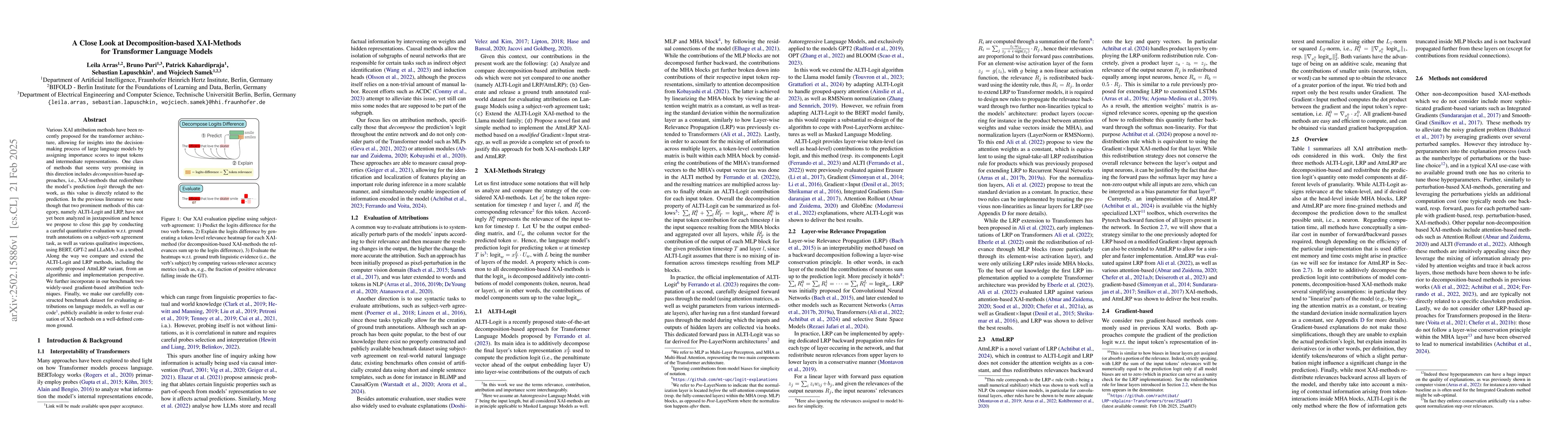 Thumbnail for A Close Look at Decomposition-based XAI-Methods for Transformer Language
  Models