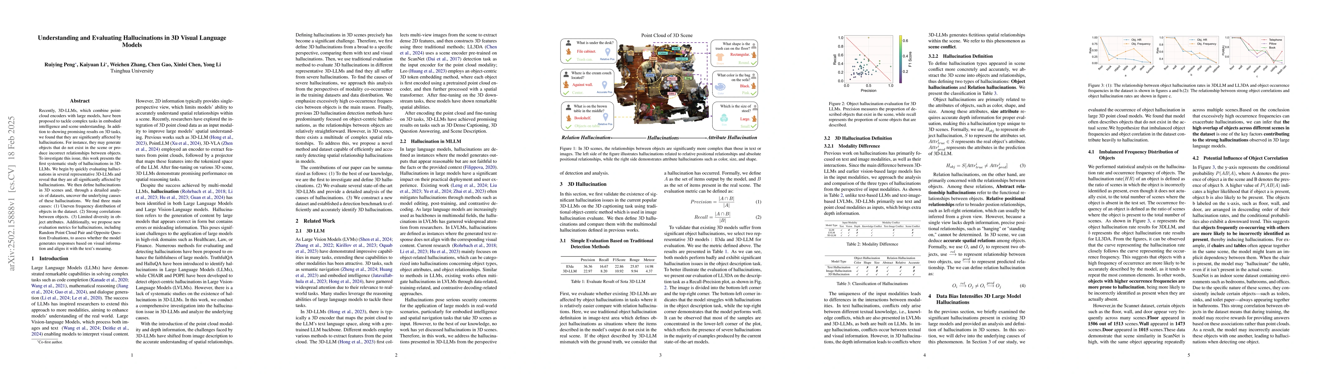 Thumbnail for Understanding and Evaluating Hallucinations in 3D Visual Language Models