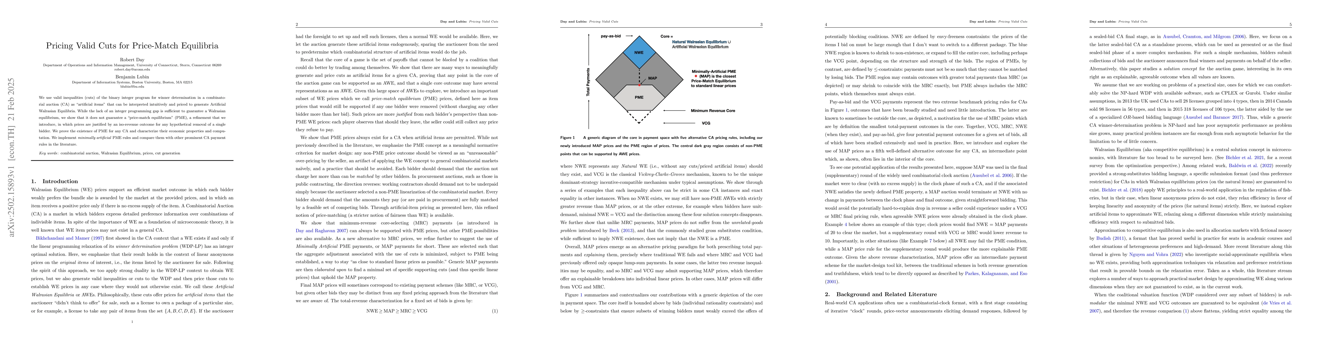 Thumbnail for Pricing Valid Cuts for Price-Match Equilibria