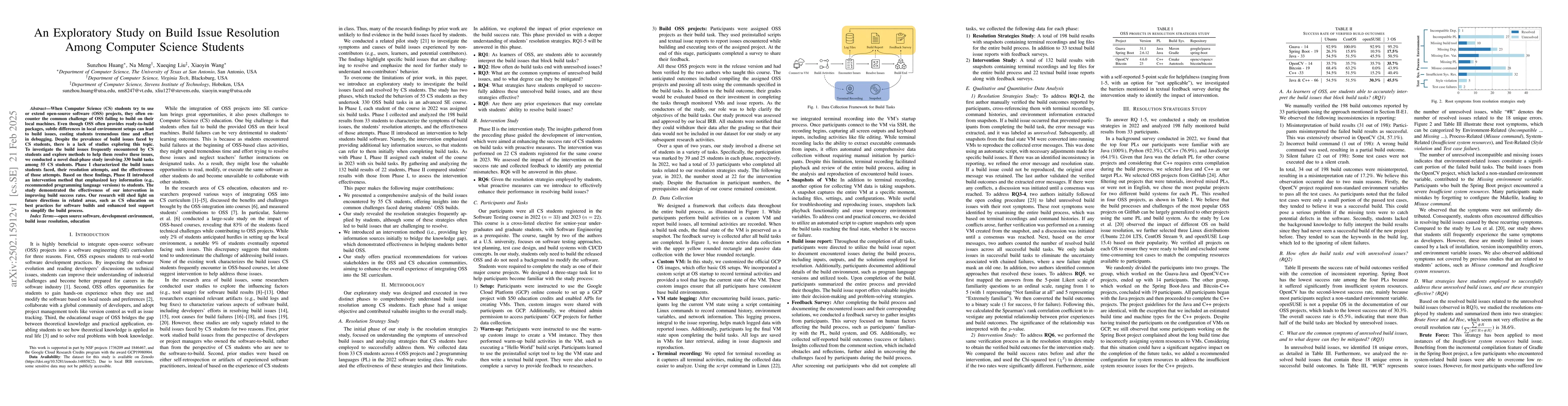Thumbnail for An Exploratory Study on Build Issue Resolution Among Computer Science
  Students