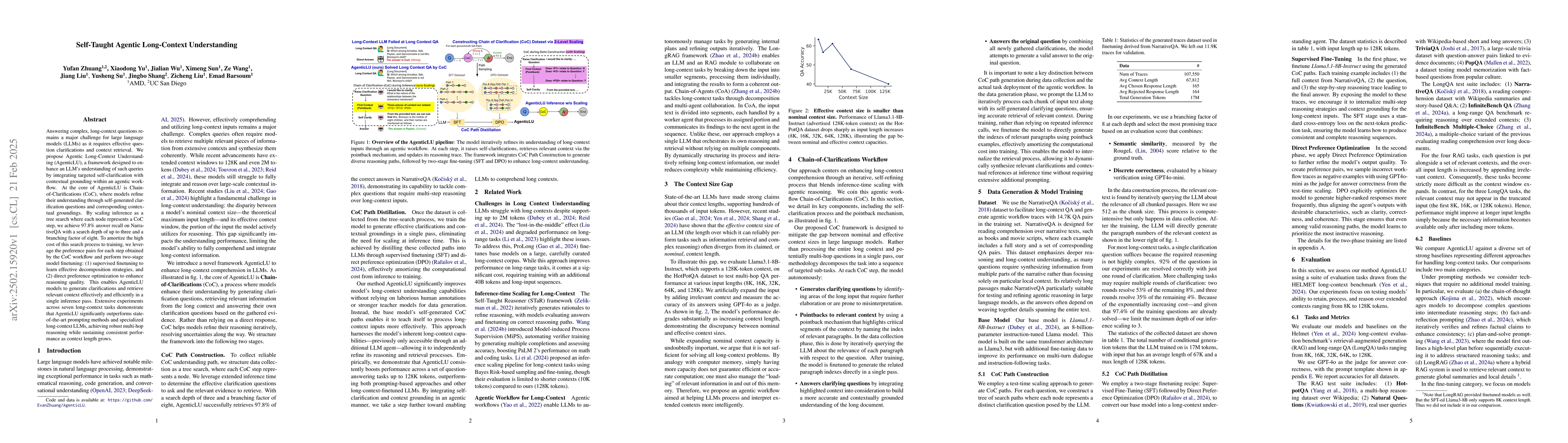 Thumbnail for Self-Taught Agentic Long Context Understanding
