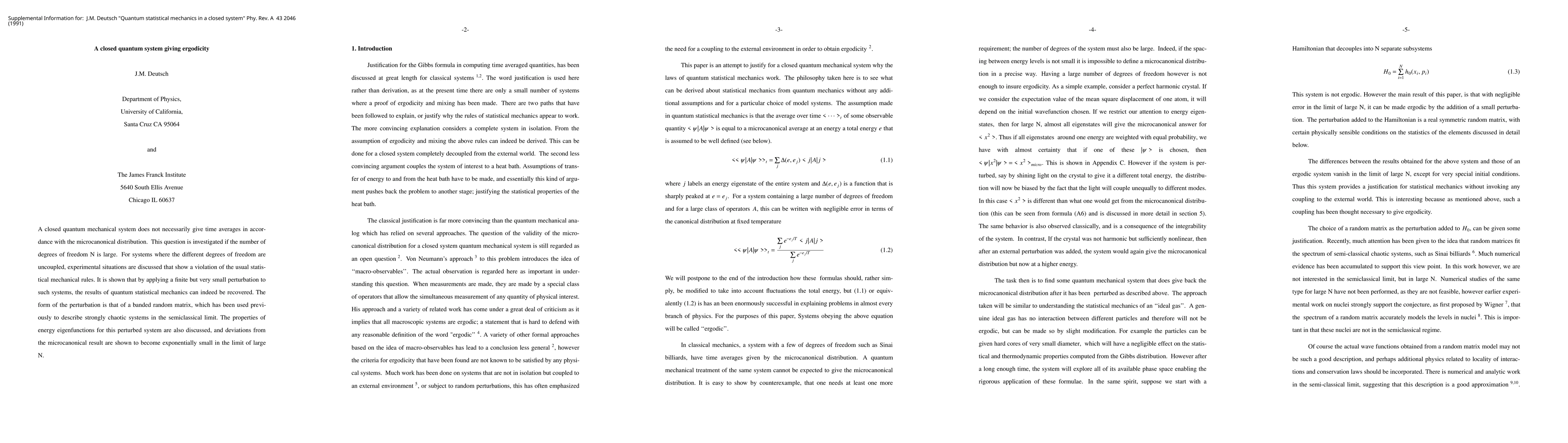 Thumbnail for A closed quantum system giving ergodicity
