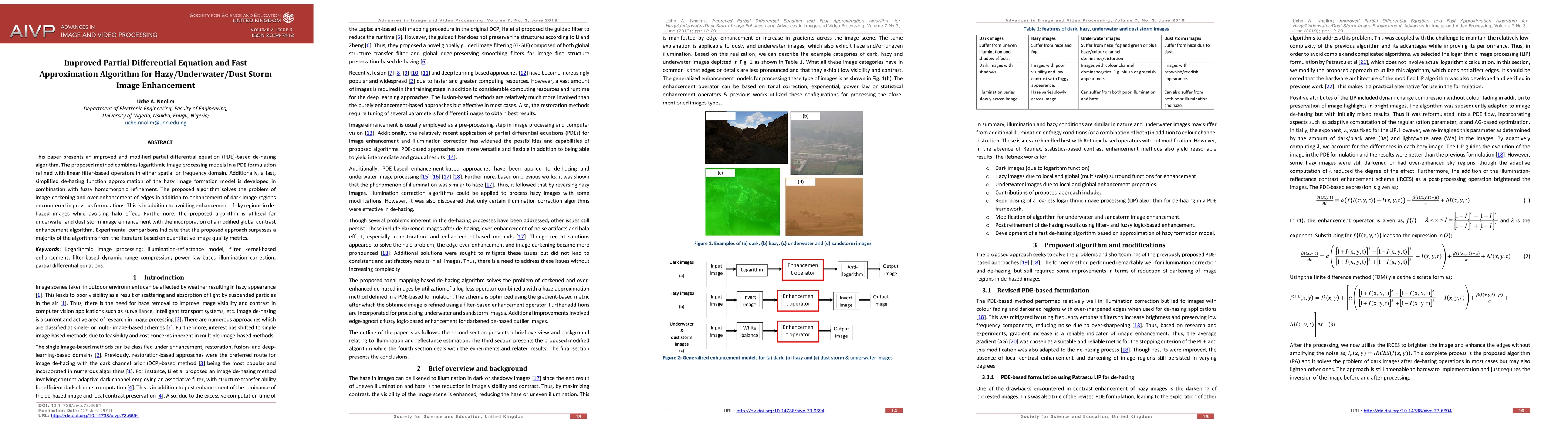 Thumbnail for Improved Partial Differential Equation and Fast Approximation Algorithm
  for Hazy/Underwater/Dust Storm Image Enhancement