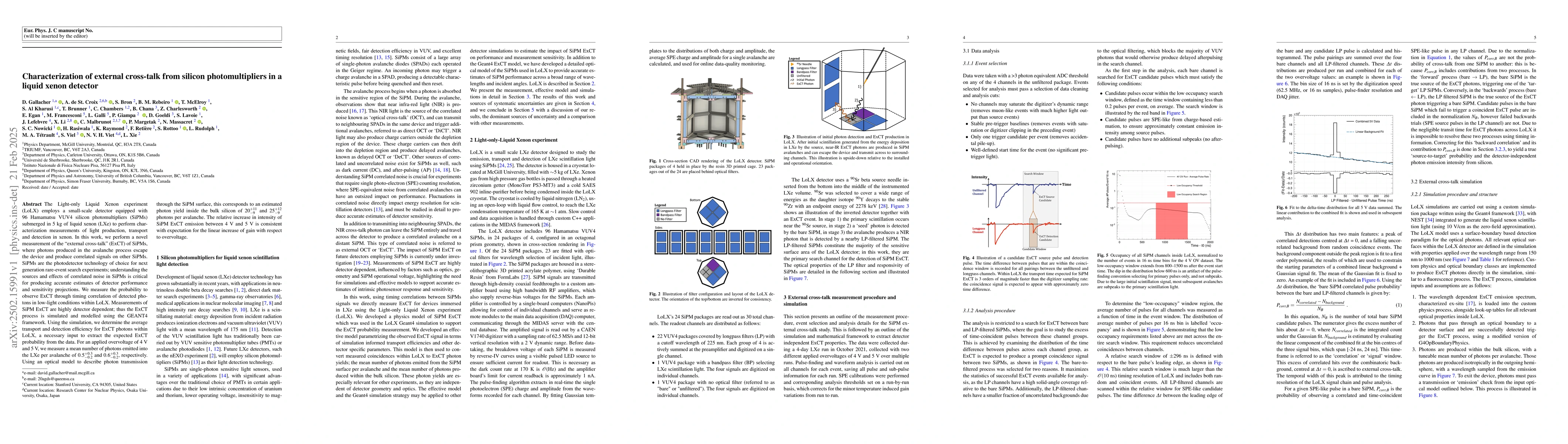 Thumbnail for Characterization of external cross-talk from silicon photomultipliers in
  a liquid xenon detector