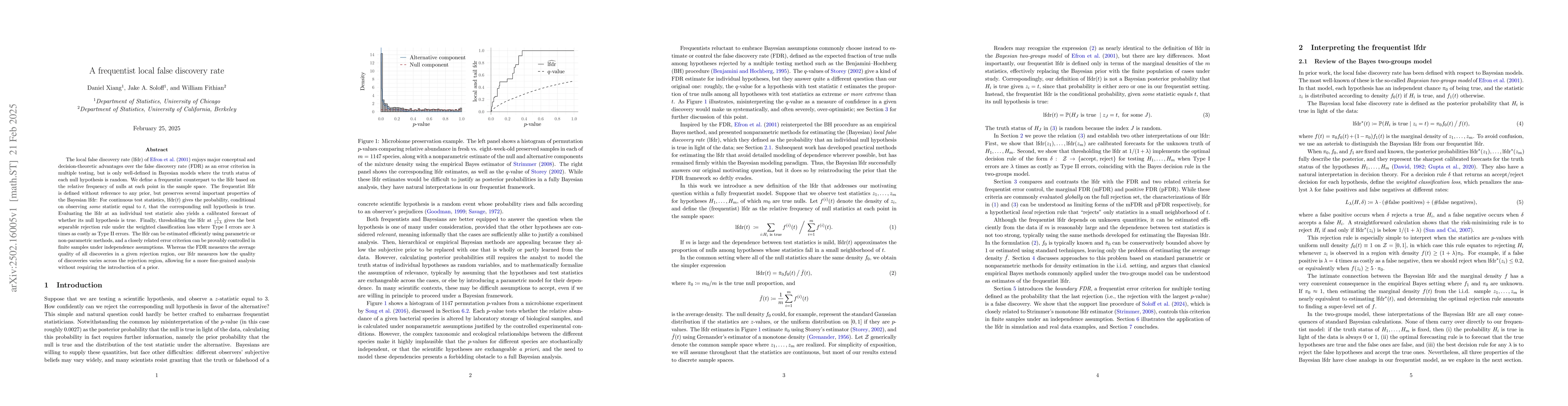 Thumbnail for A frequentist local false discovery rate