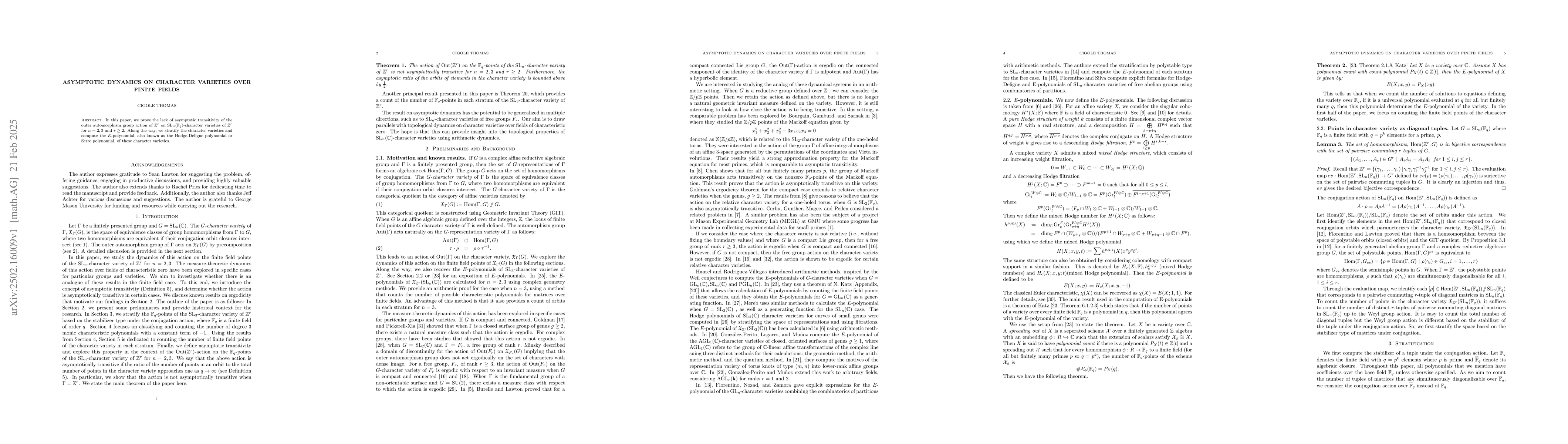 Thumbnail for Asymptotic Dynamics on Character Varieties over Finite Fields