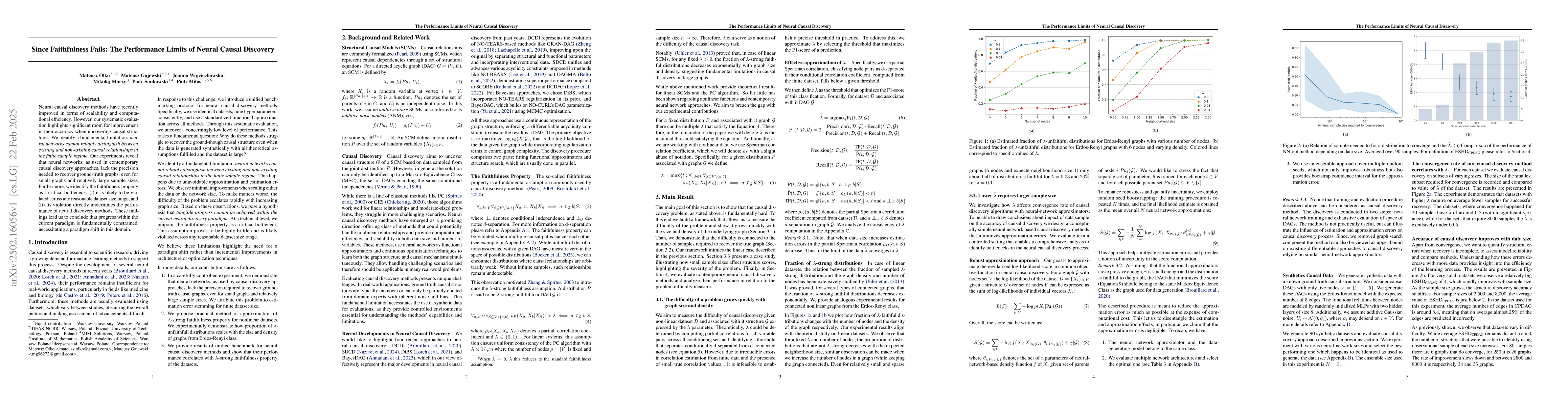 Thumbnail for Since Faithfulness Fails: The Performance Limits of Neural Causal
  Discovery