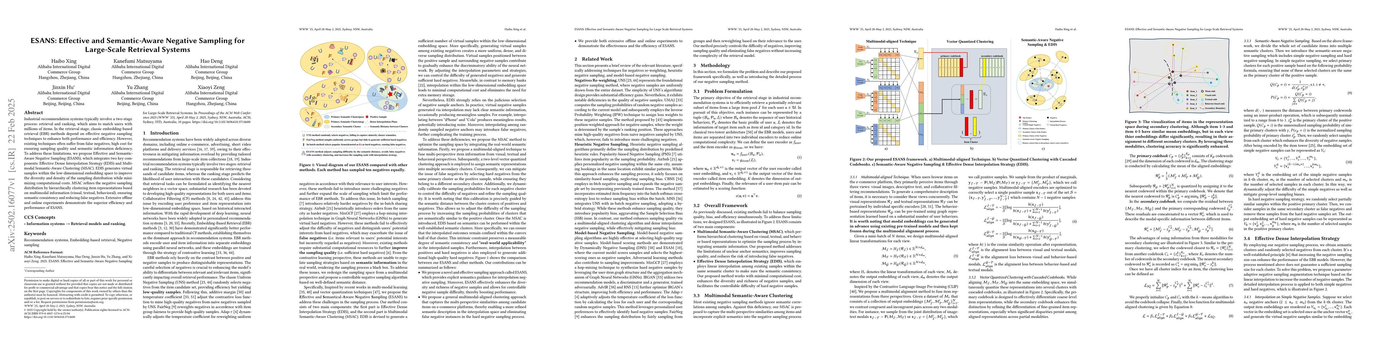 Thumbnail for ESANS: Effective and Semantic-Aware Negative Sampling for Large-Scale
  Retrieval Systems