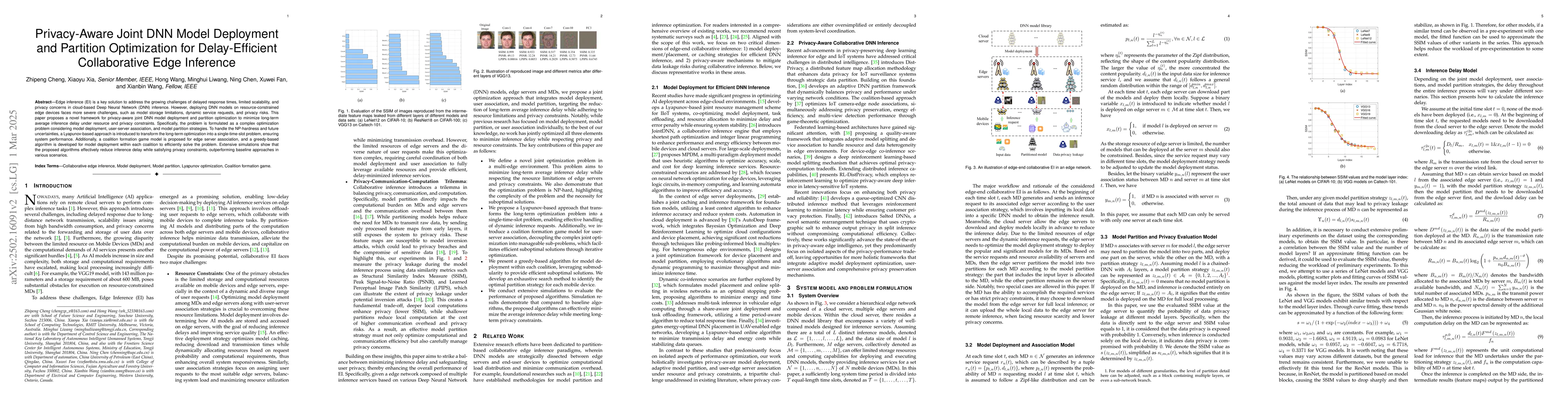 Thumbnail for Privacy-Aware Joint DNN Model Deployment and Partition Optimization for
  Delay-Efficient Collaborative Edge Inference