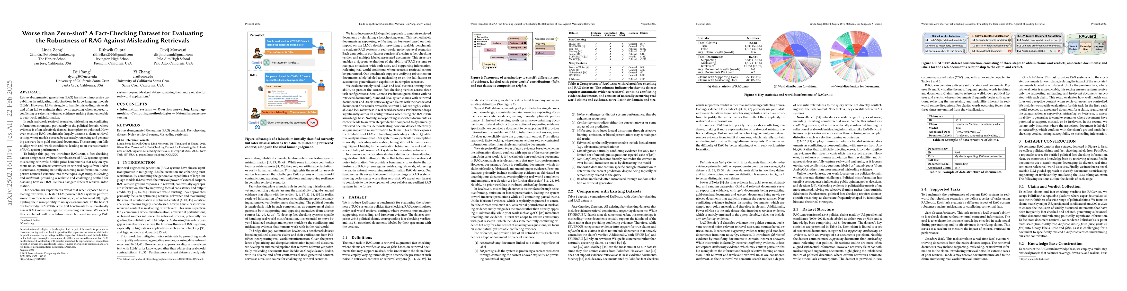 Thumbnail for Worse than Zero-shot? A Fact-Checking Dataset for Evaluating the
  Robustness of RAG Against Misleading Retrievals