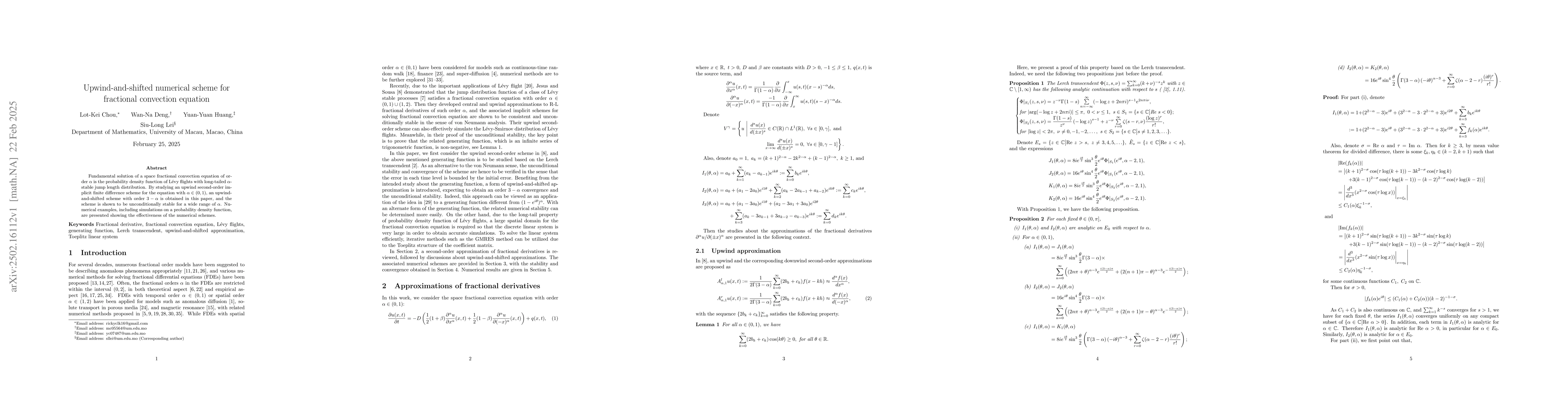 Thumbnail for Upwind-and-shifted numerical scheme for fractional convection equation