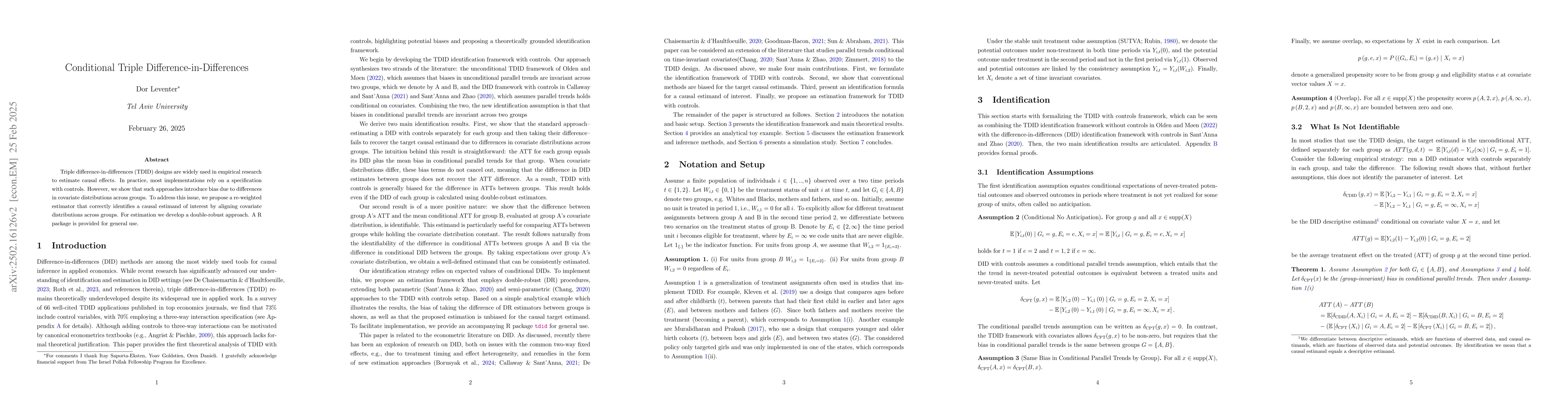 Thumbnail for Conditional Triple Difference-in-Differences