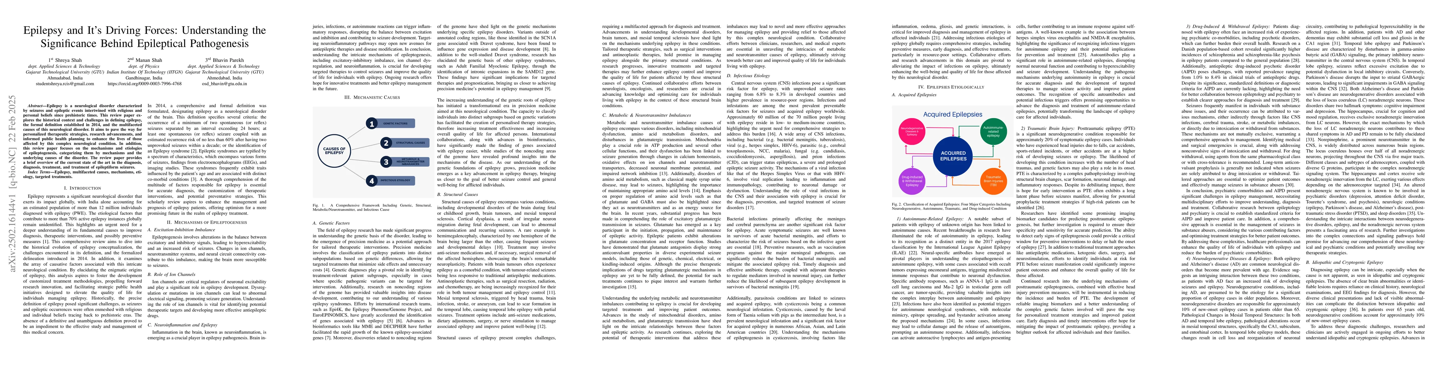 Thumbnail for Epilepsy and its driving forces: understanding the forces behind
  epileptical pathogenisis