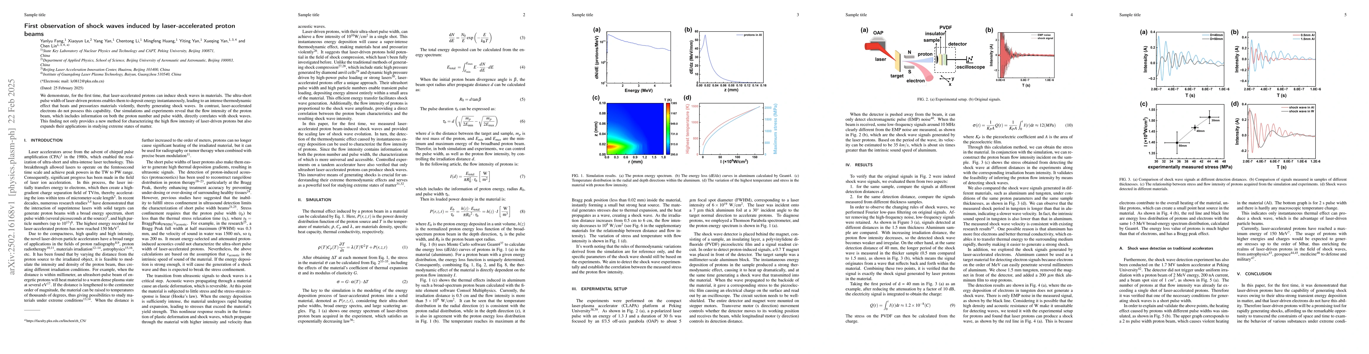 Thumbnail for First observation of shock waves induced by laser-accelerated proton
  beams