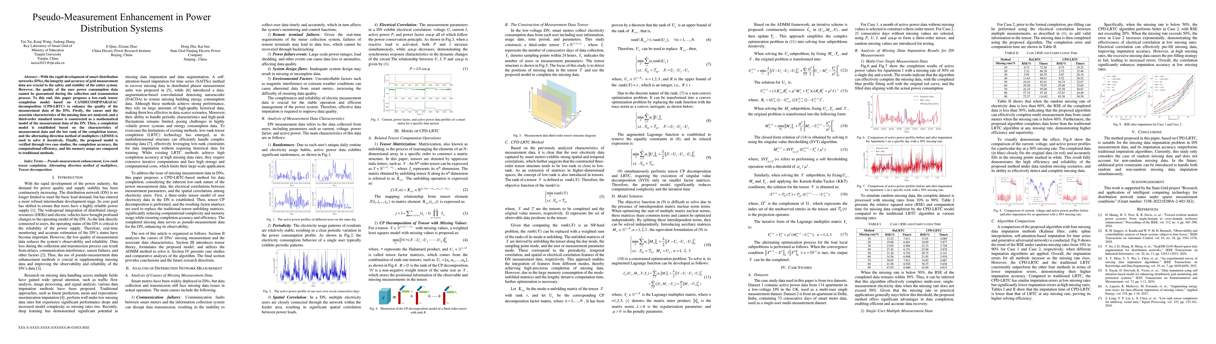 Thumbnail for Pseudo-Measurement Enhancement in Power Distribution Systems
